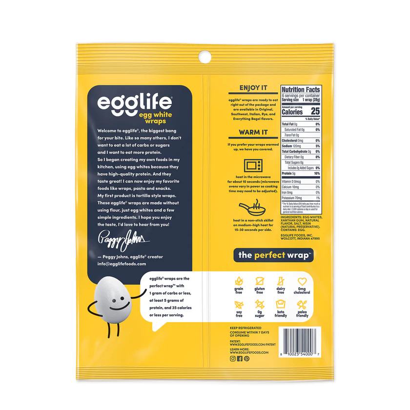 Egglife - Original Egg White Wraps